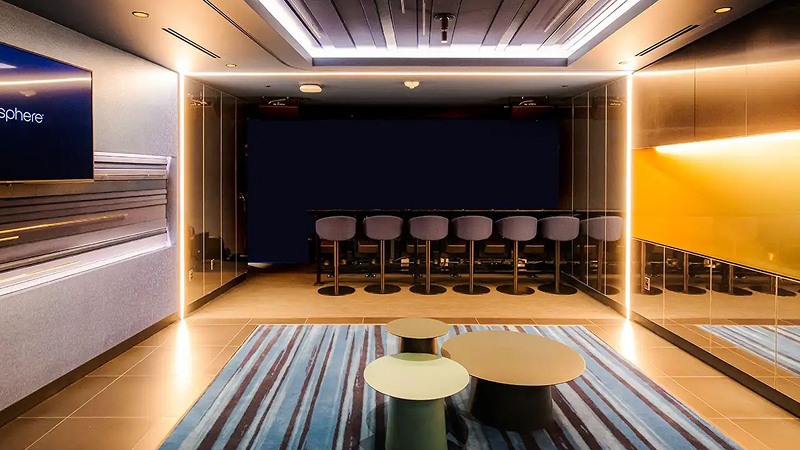 a premium suite in the Sphere